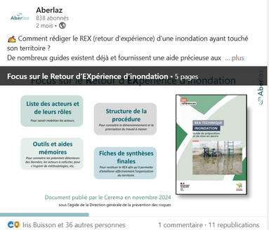 Guide REX inondation