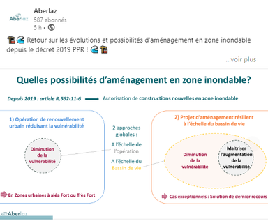 Aménagement en zone inondable