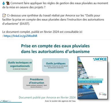 Eaux pluviales & autorisation d’urbanisme